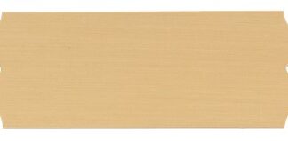 2 1/2" x 7/8" Satin Gold Brass Perpetual Plate