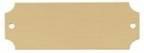 2 1/2" x 7/8" DynaSub Satin Gold Aluminum Perpetual Plate