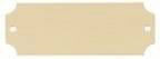 2 1/2" x 7/8" Bright Gold Aluminum Perpetual Plate