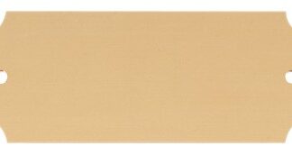2 1/2" x 1" Satin Gold Brass Perpetual Plate
