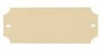 2 1/2" x 1" Bright Gold Aluminum Perpetual Plate