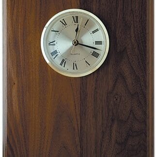 8" x 10" Step Edge Genuine Walnut Clock Plaque