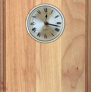 8" x 10" Genuine Red Alder Clock Plaque
