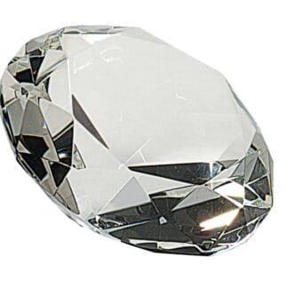 2 1/2" Clear Crystal Diamond (4" Diameter)