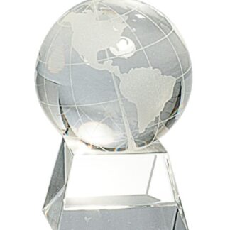 Crystal Globe on Clear Base