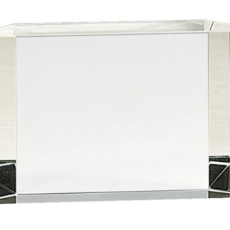 Clear Crystal Facet Block