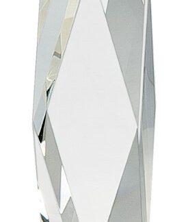 Clear Crystal Facet Tower