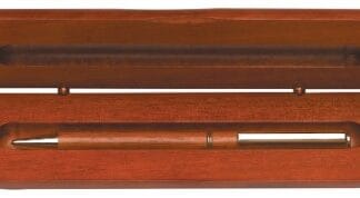 6 3/4" x 2 1/8" Rosewood Finish Pen Case