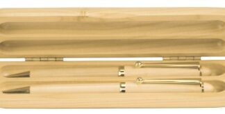 6 3/4" x 2" Maple 2-Pen Case