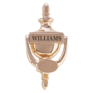 3 1/2" x 7 1/2" Classic Style Brass Door Knocker