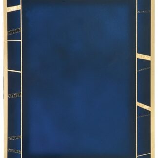 Blue/Gold Brass Plated Steel Expression Plaque Plate