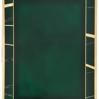 Green/Gold Brass Plated Steel Expression Plaque Plate