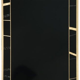 Black/Gold Brass Plated Steel Expression Plaque Plate