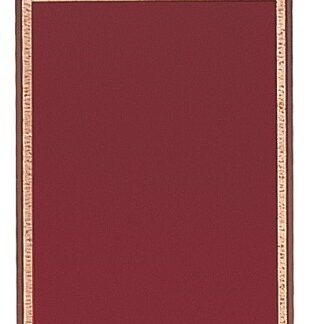 Red/Gold Brass Plated Steel Florentine Plaque Plate