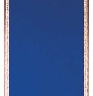 Royal Blue/Gold Brass Plated Steel Florentine Plaque Plate