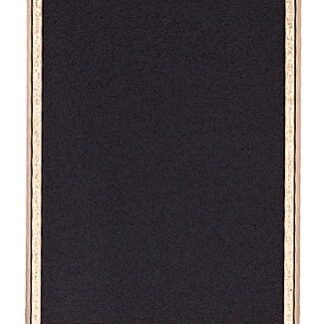 Black/Gold Brass Plated Steel Florentine Plaque Plate