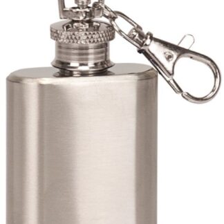 1 oz. Stainless Steel Flask Keychain