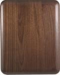 Elliptical Edge Round Corner Genuine Walnut Plaque