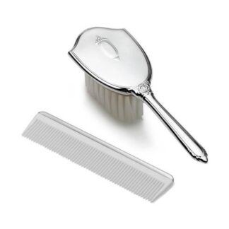 Girls Shield Design Brush & Comb Set