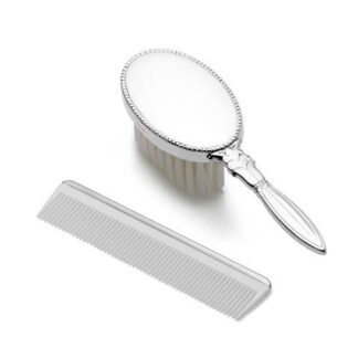 Girls Oval Design Brush & Comb Set