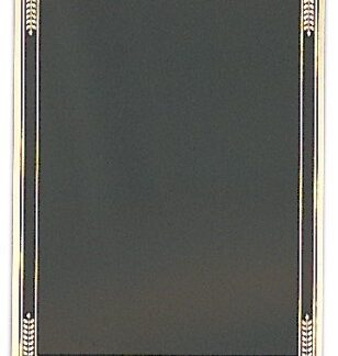 Black/Gold Brass Marble Mist Plaque Plate