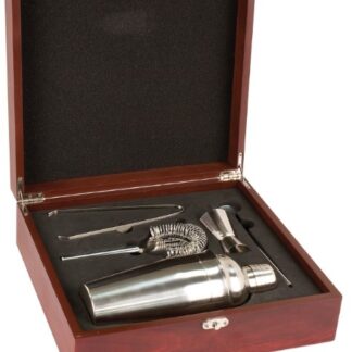 Rosewood Finish Martini Set