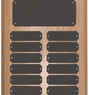 Oak Finish Completed Perpetual Plaque