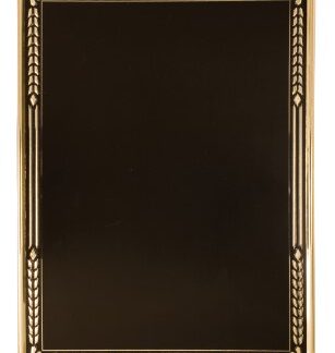 Black/Gold Aluminum Hi-Relief Plaque Plate