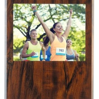 12" x 15" Cherry Finish Routed Plaque with 10" x 8" Plexiglass Window