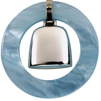 Blue Teething Ring Rattle