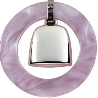 Pink Teething Ring Rattle