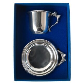 Bow Handle Porringer & Cup Gift Set