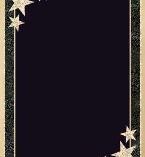 Black/Gold Brass Plated Steel Starburst Plaque Plate