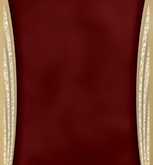 Red/Gold Brass Plated Steel Showtime Plaque Plate