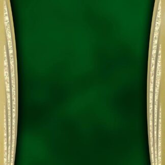 Green/Gold Brass Plated Steel Showtime Plaque Plate