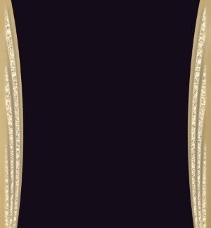 Black/Gold Brass Plated Steel Showtime Plaque Plate