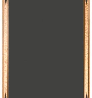 Black/Gold Brass Teardrop Plaque Plate