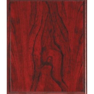 Red Woodgrain Plaque