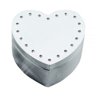 HEART BOX WITH CRYSTALS IN LID
