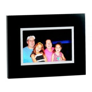 EBONY BLACK FRAME WITH SILVER INNER TRIM