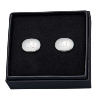 PAIR OF OVAL CUFF LINKS