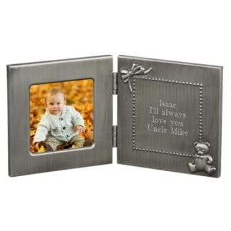 HINGED BABY FRAME & ENGRAVING MESSAGE