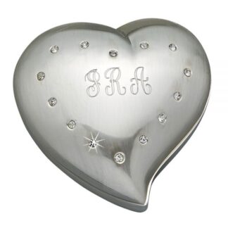 FREE FORM HEART SHAPED BOX WITH CRYSTALS