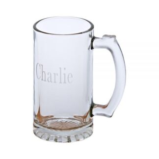 GLASS PINT TANKARD