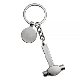 Hammer Key Chain w/Engraving Tag