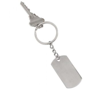 Dog Tag Key Chain