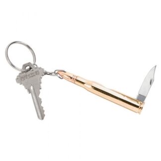 Bullet Shaped Key Chain with Knife