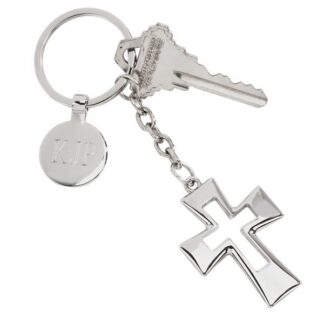Open Cross Key Chain