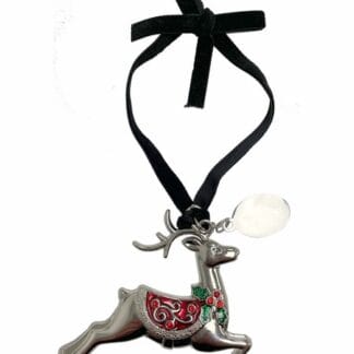 REINDEER 3D ORNAMENT WITH ENGRAVING TAG